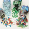 Christmas Sequins Shaker Set Assorted 50g (Pack of 4) AR01843 - Image 1