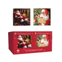 Traditional Boxed Santa Christmas Cards x12 (Pack of 24) X9074B - Image 1