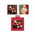 Traditional Boxed Santa Christmas Cards x12 (Pack of 24) X9074B - Image 2