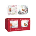 Boxed Robin/Holly Christmas Cards x12 (Pack of 24) X9078B - Image 1
