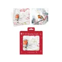 Boxed Robin/Holly Christmas Cards x12 (Pack of 24) X9078B - Image 2