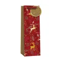 Christmas Reindeer Bottle Gift Bag (Pack of 6) X9310A/FSC - Image 1