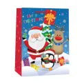 Christmas Santa Snow Scene Gift Bag Large (Pack of 6) X9370A/FSC - Image 1