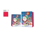 Christmas Santa Snow Scene Gift Bag Large (Pack of 6) X9370A/FSC - Image 2