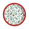 Traditional Christmas Party Paper Plates x6 (Pack of 12) X9979B - Image 1
