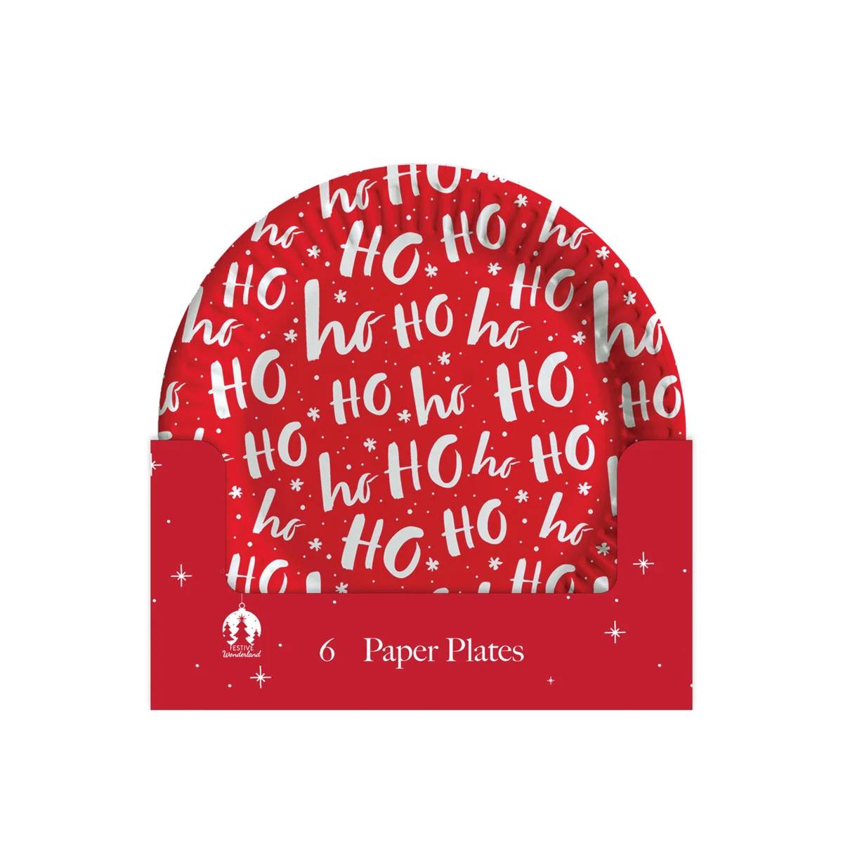 Contemporary Christmas Party Paper Plates x6 (Pack of 12) X9983B - Image 2