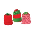 Christmas Plush Elf Sacks and Bells Set Assorted (Pack of 24) X9991B - Image 1