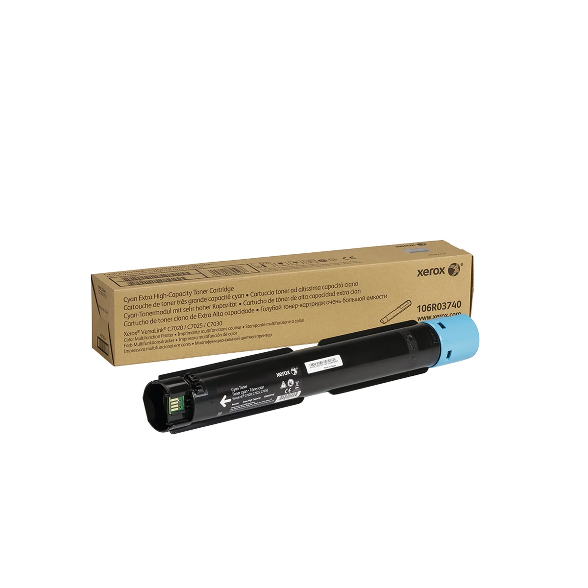 Xerox VersaLink C7020/C7025/C7030 Toner Cartridge Extra High Yield Cyan 106R03740 - Image 1