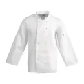Whites Vegas Unisex White Long Sleeve Chef Jacket - Image 1