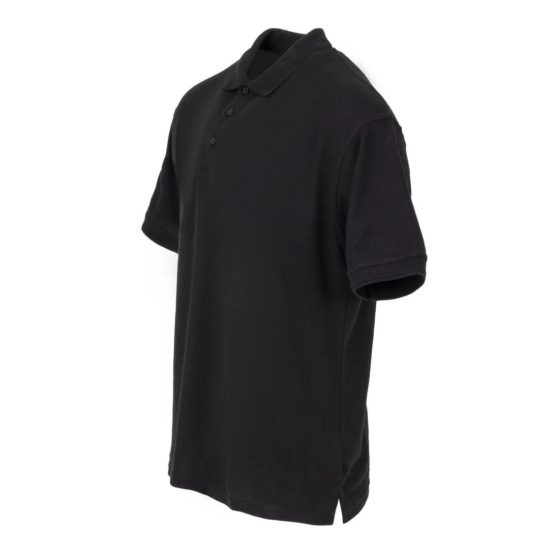 Unisex Polo Shirt Black M - Image 2