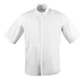 Southside Band Collar Unisex Chef Jacket White - Image 1