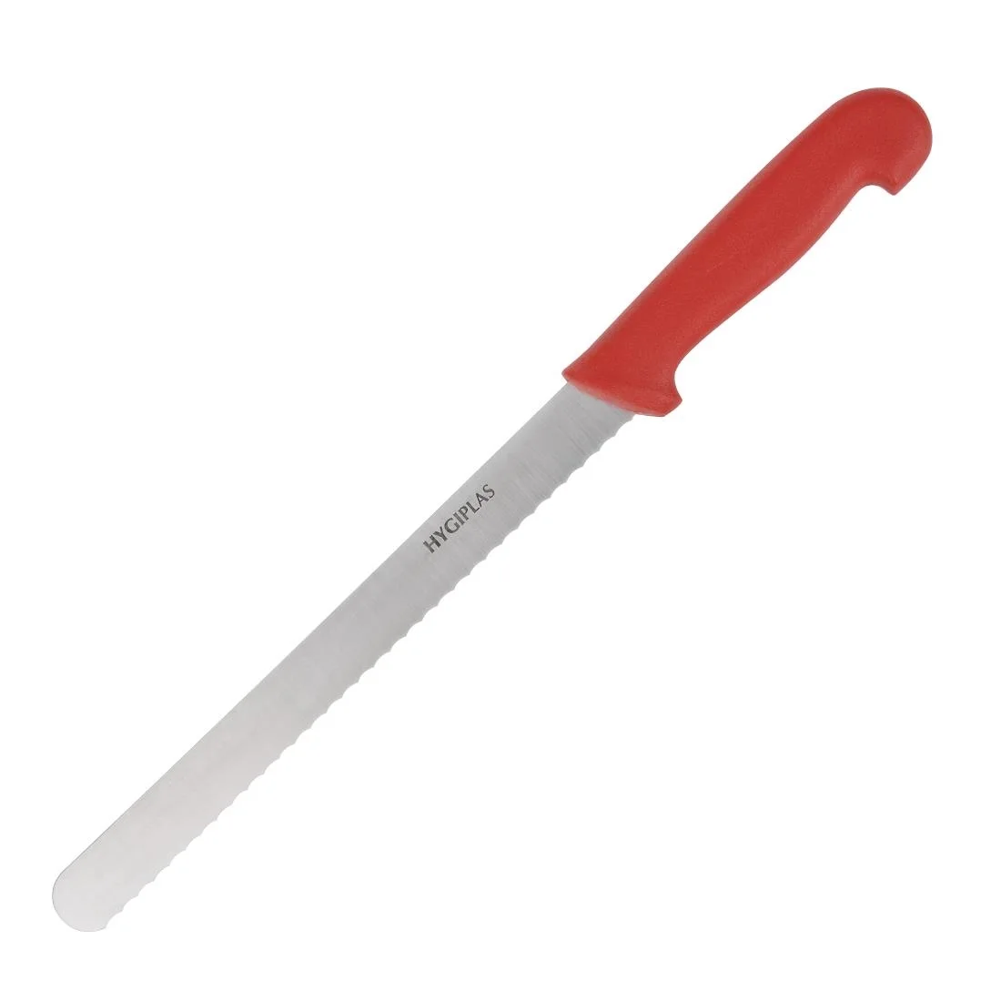 Hygiplas Serrated Slicer Red 25.5cm - Image 1