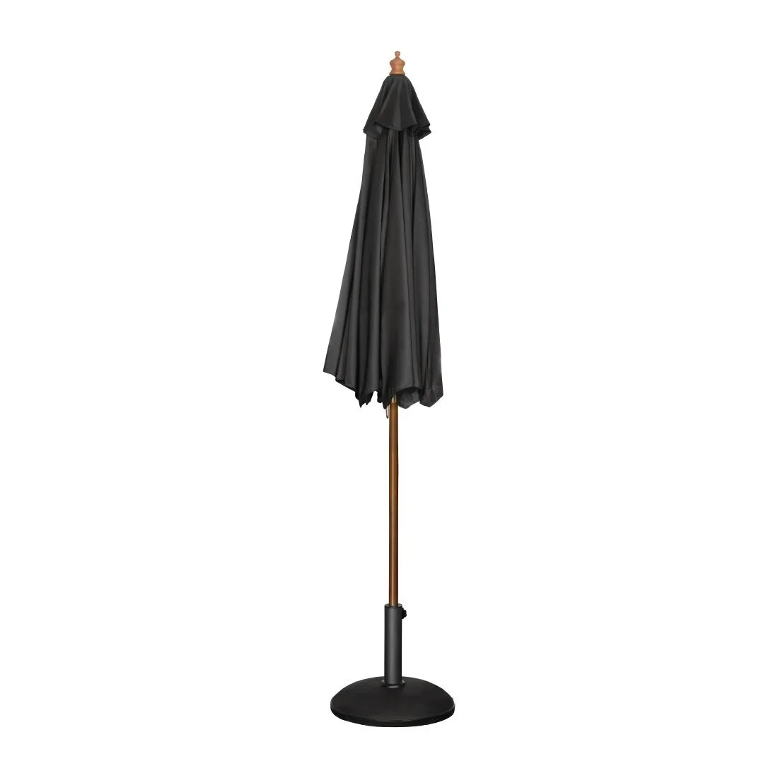 Bolero Round Parasol 2.5m Diameter Black - Image 2