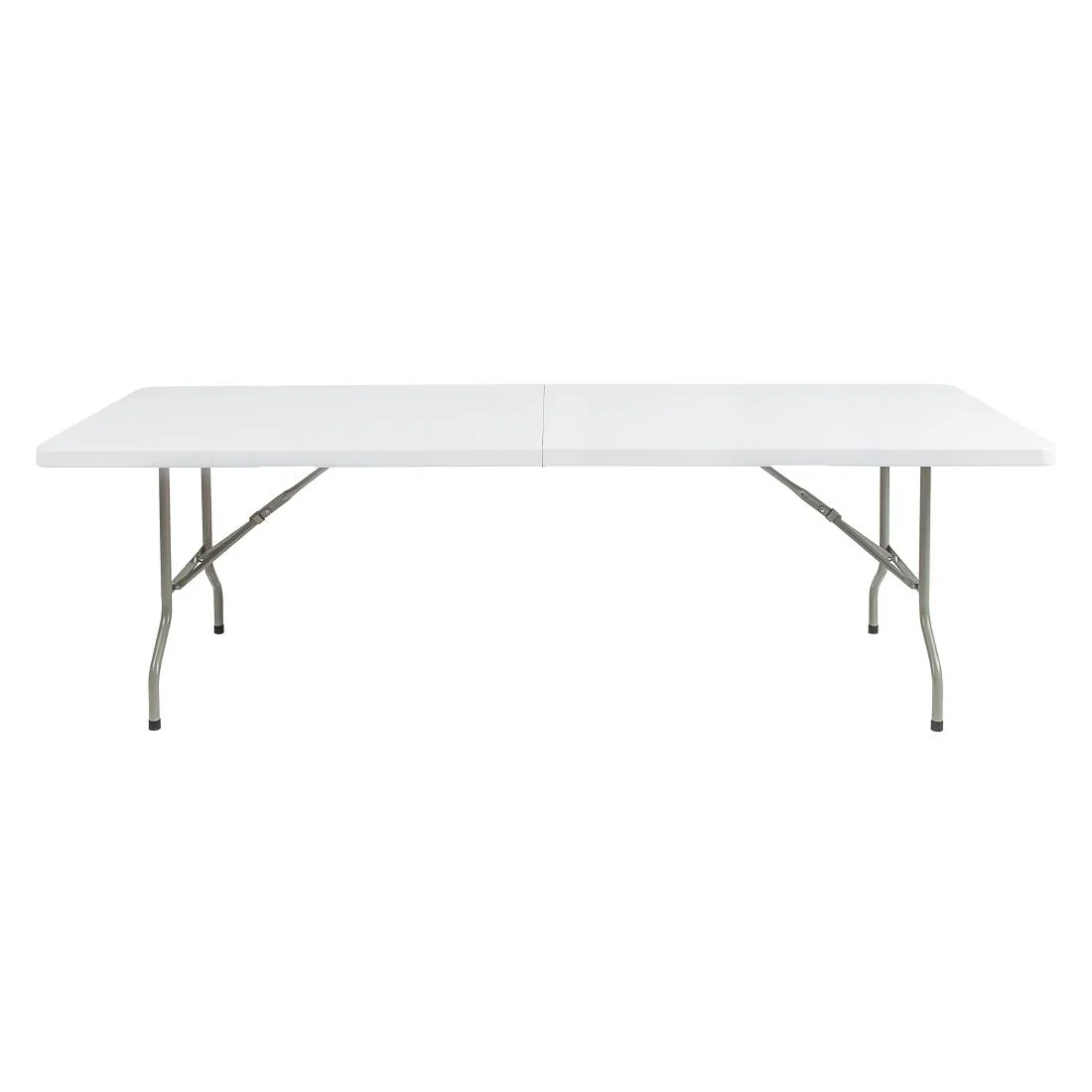 Bolero Centre Folding Table 8ft White - Image 1