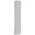 Elite Five Door Camlock Locker Grey - Image 1