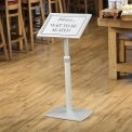 Freestanding Aluminium Menu Display Stand A4