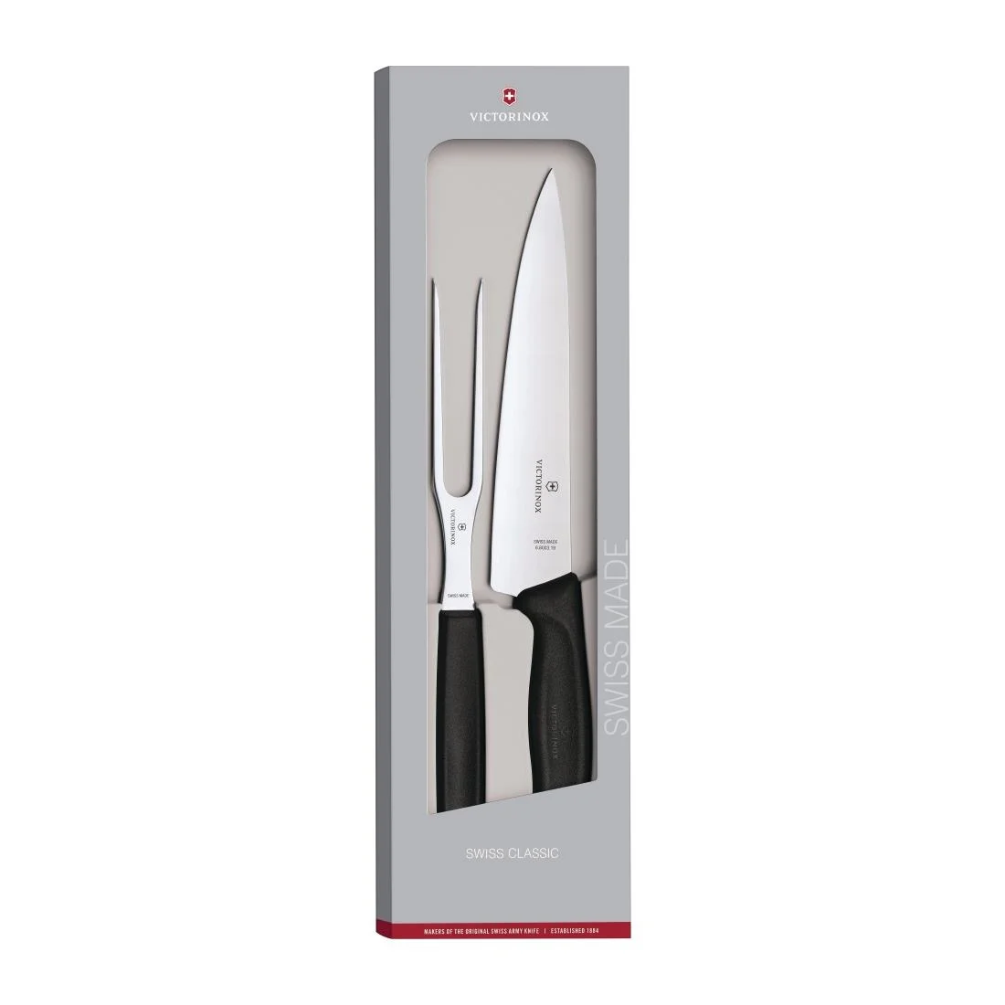Victorinox Swiss Classic Carving Knife and Fork Set - Image 1