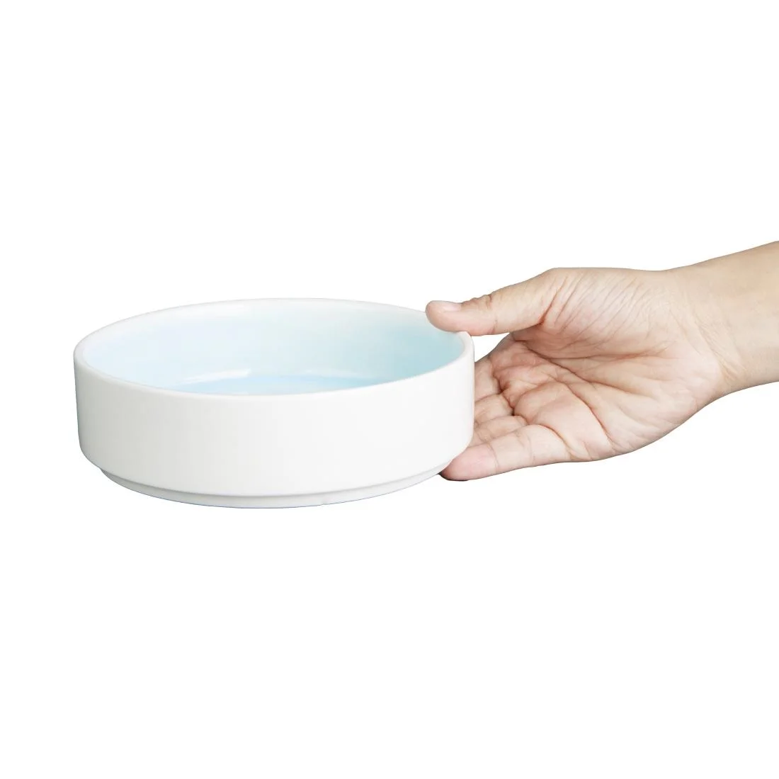 Olympia Fondant Stacking Bowls Aqua 152mm (6 Pack) - Image 2