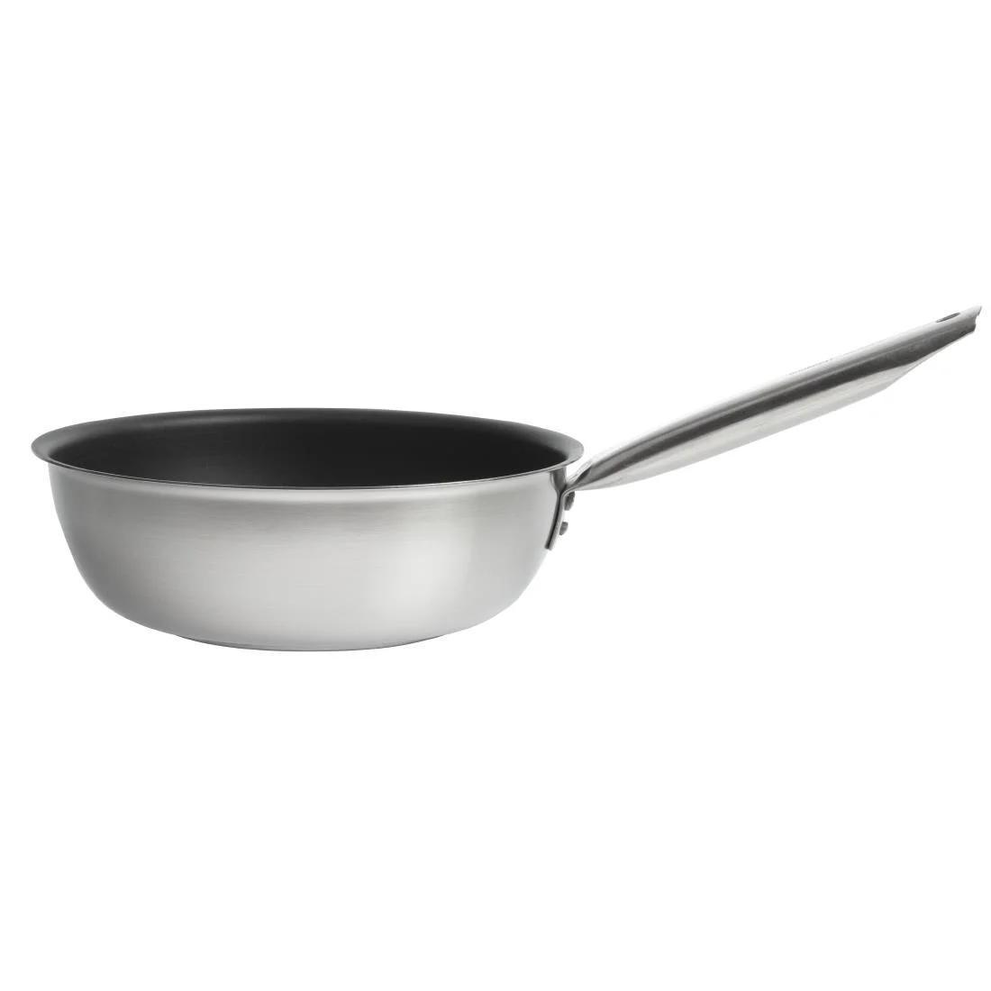 Matfer Bourgeat Tradition Stainless Steel Pro Non-Stick Sauté Pan 28cm - Image 1