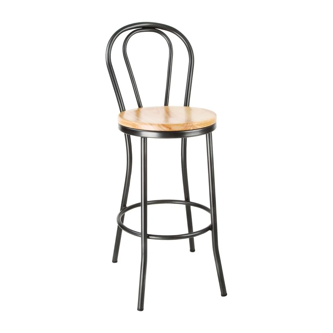 Bolero Clarisse High Stools Metallic Grey (Pack of 1) - Image 1