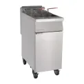 Buffalo Single Tank Twin Basket Freestanding Gas Fryer - Image 1