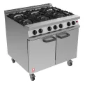 Falcon 6 Burner Dominator Plus Oven Range G3101 Natural Gas with Castors - Image 1