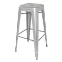 Bolero Bistro Galvanised Steel High Stool (Pack of 4) - Image 1