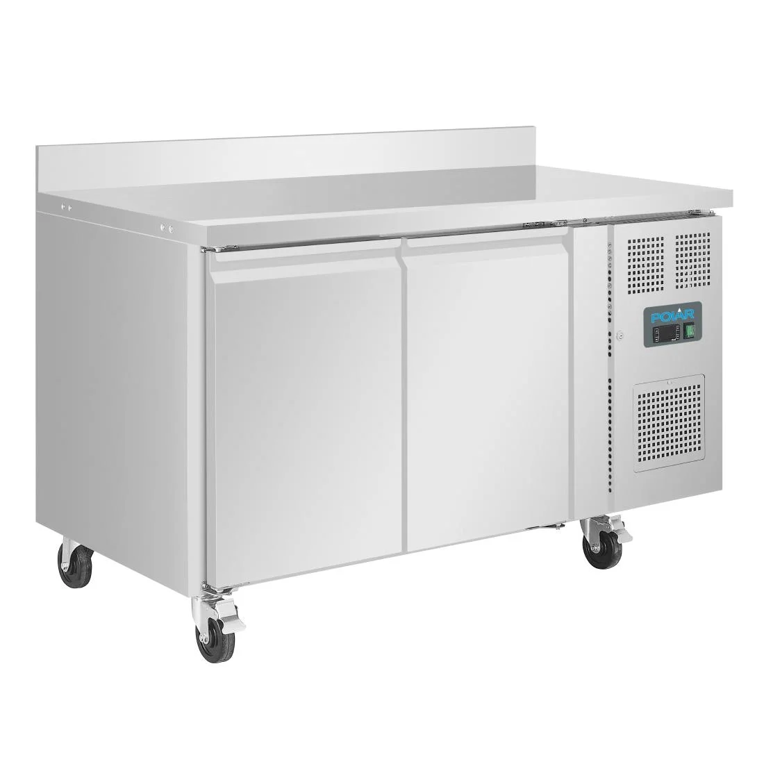 Polar U-Series Double Door Counter Fridge with Upstand 282Ltr - Image 2