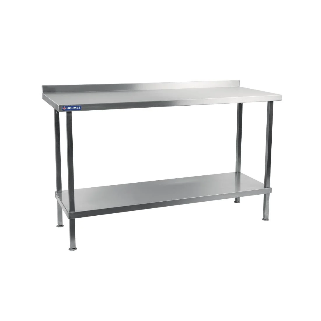 Holmes Stainless Steel Wall Table with Upstand 1200mm - Image 1