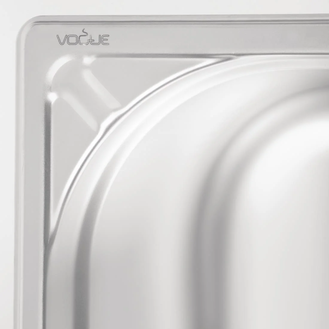 Vogue Heavy Duty Stainless Steel 1/1 Gastronorm Tray 200mm - Image 2