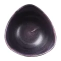 Churchill Stonecast Patina Deep Purple Triangle Bowls 235mm (12 Pack) - Image 1