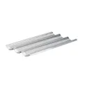 De Buyer Perforated Baguette Baking Tray Stainless Steel 245x400mm (3 Pack) - Image 1