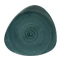 Churchill Stonecast Patina Triangular Plates Rustic Teal 229mm (12 Pack) - Image 1