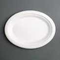 Fiesta Compostable Bagasse Oval Plates 198mm (Pack of 50) - Image 1