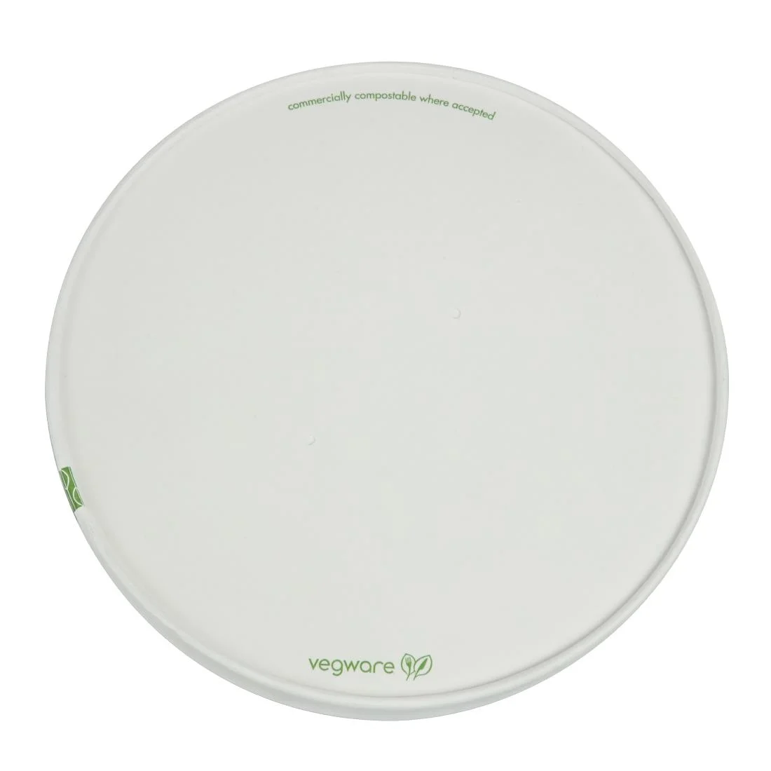 Vegware 185-Series Compostable Bon Appetit Wide PLA-lined Paper Food Bowl Lid (Pack of 300) - Image 1