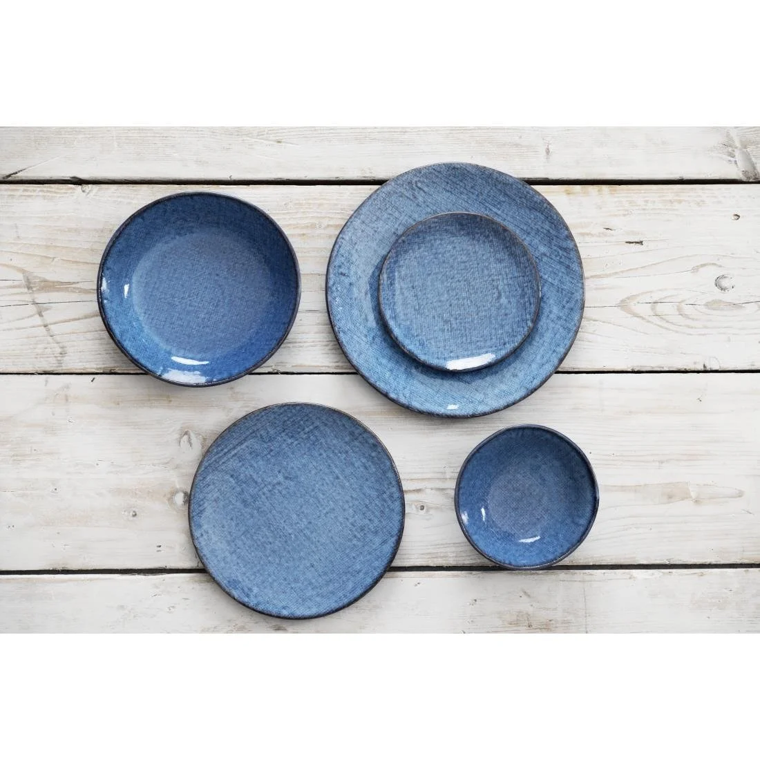 Olympia Denim Coupe Plates Blue 230mm (6 Pack) - Image 8
