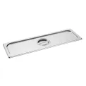 Vogue Stainless Steel Gastronorm 2/4 Lid - Image 1