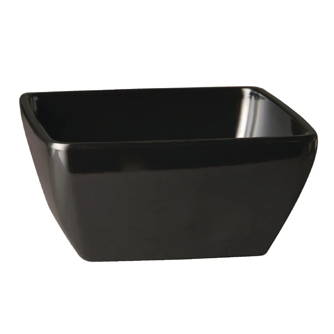 APS Pure Melamine Black Square Mini Bowl - Image 1