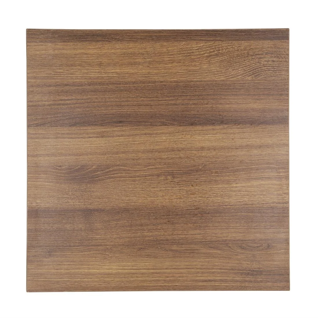 Bolero Pre-drilled Square Tabletop Rustic Oak 700mm - Image 1