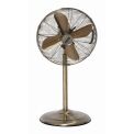 Status 16" Oscillating Antique Brass Stand Fan