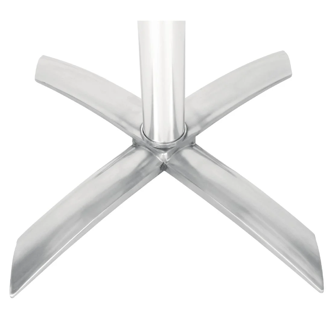 Bolero Round Flip Top Poseur Table Stainless Steel 600mm - Image 2