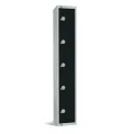 Elite Five Door Manual Combination Locker Locker Black - Image 1