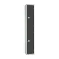 Elite Double Door Padlock Locker Graphite Grey - Image 1
