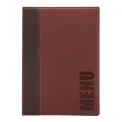Securit Contemporary Menu Cover Bordeaux A4 - Image 1