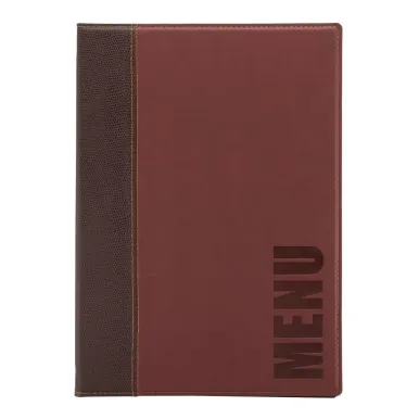 Securit Contemporary Menu Cover Bordeaux A4