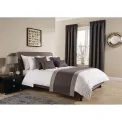 Comfort Tundra Tape Top Curtains Pewter 130 x 183cm - Image 2