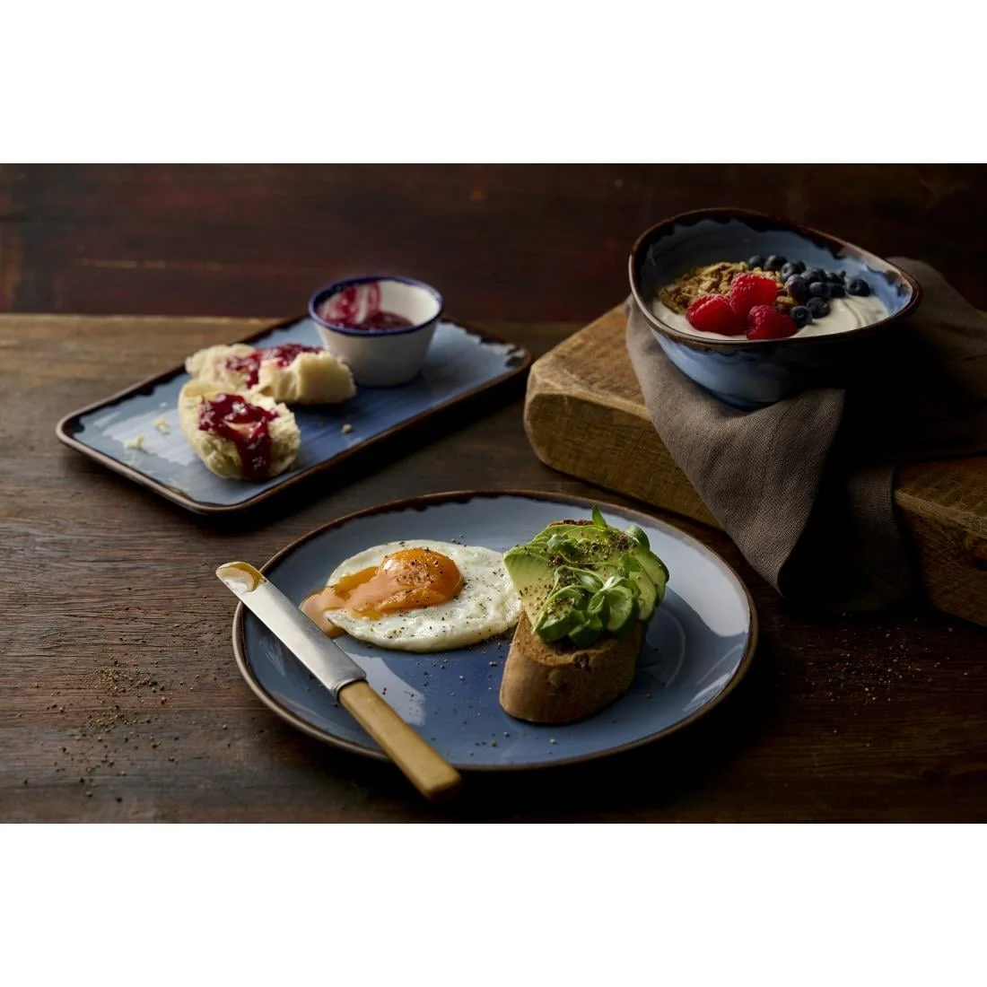 Dudson Harvest Indigo Deep Bowls 187x 158mm (6 Pack) - Image 2