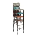 Tavo Stacking Bar Stool Vintage Teal (Pack of 2) - Image 2
