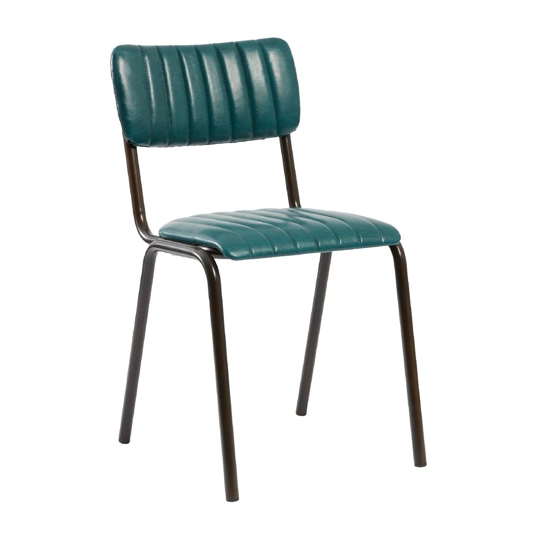 Tavo Stacking Side Chair Vintage Teal (Pack of 2) - Image 1