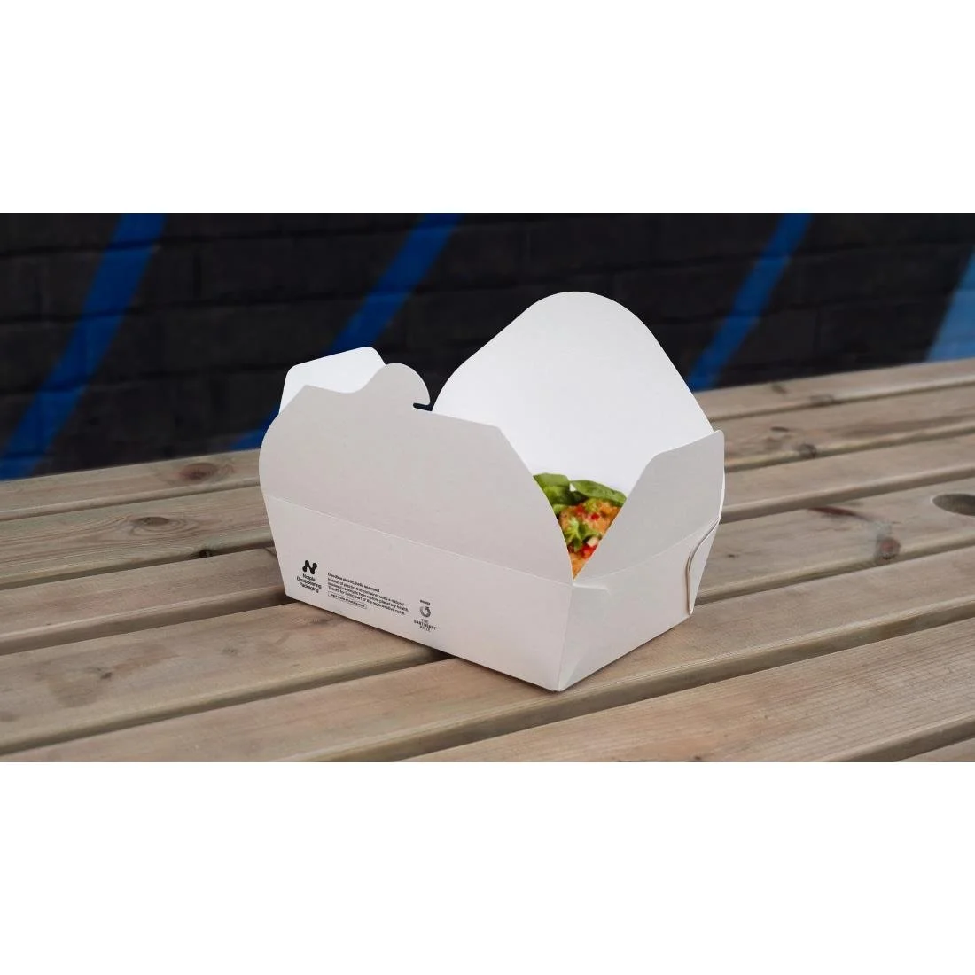 Notpla Large Takeaway Boxes 1750ml - White (220 Pack) - Image 2